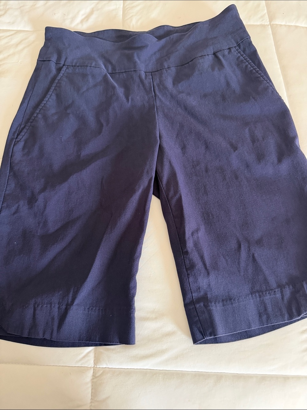 Women’s Dark Navy Stretch Bermuda Shorts